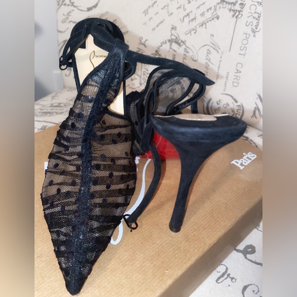Christian Louboutin Acide 100 Rete/plum Tulle pump - Picture 5 of 16